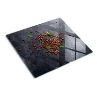 GLASPLATTE 60x52 cm Kaffeebohnen - Braun, Glas (60/0.4/52cm) - TULUP