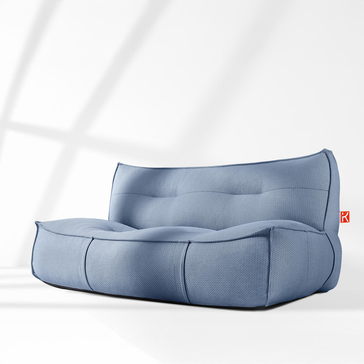 GARTENSOFA LOVIA Lounge, Marineblau/Weiß - Dunkelblau, Textil (177/82/106cm) - KONSIMO®