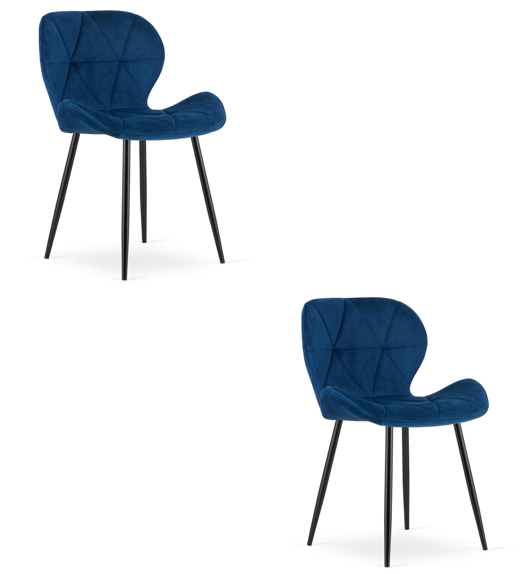 XXXLutz Stuhl Dunkelblau 46x41x53 cm