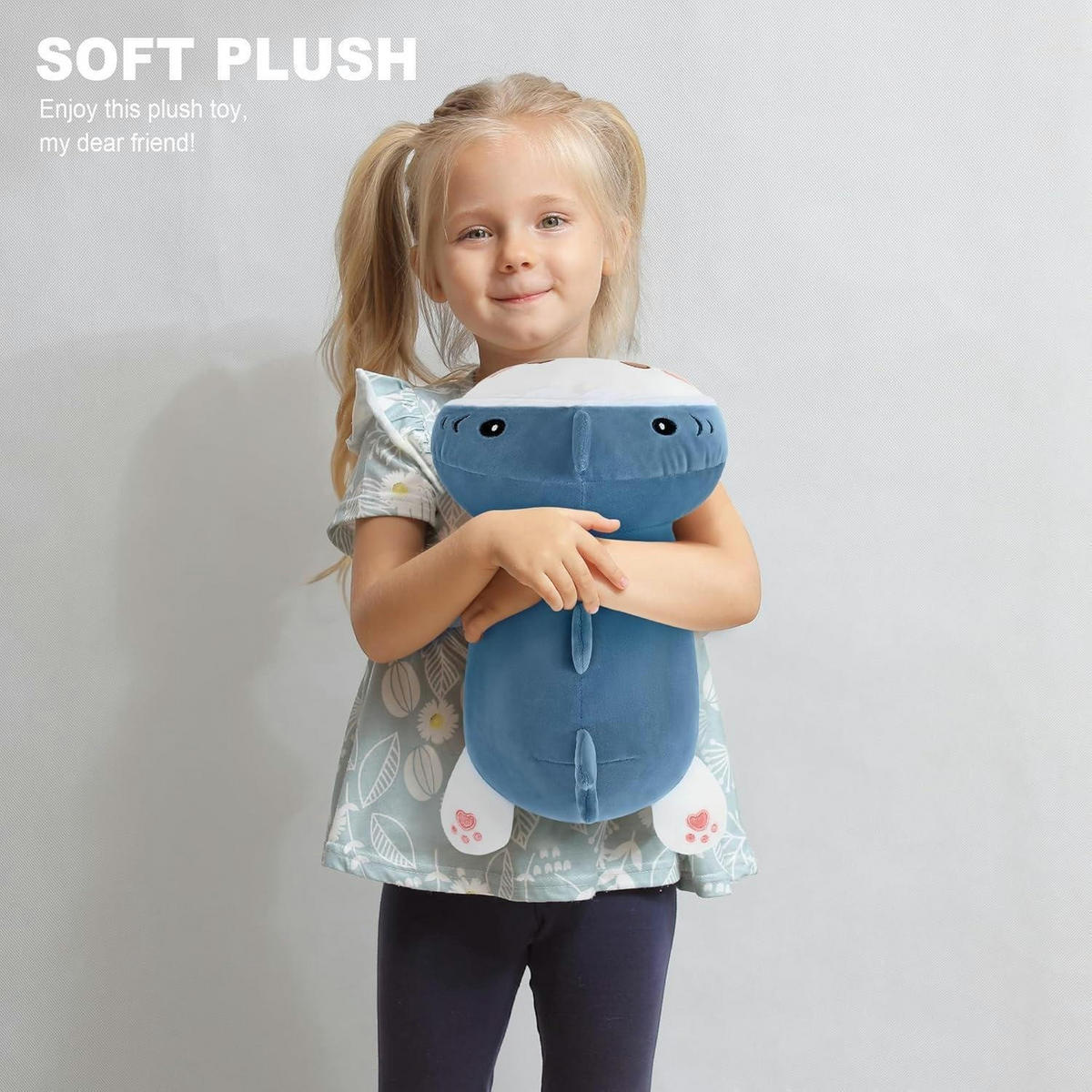 PLÜSCHTIER Hai Katze 30 cm - Blau, Textil (20/30cm)