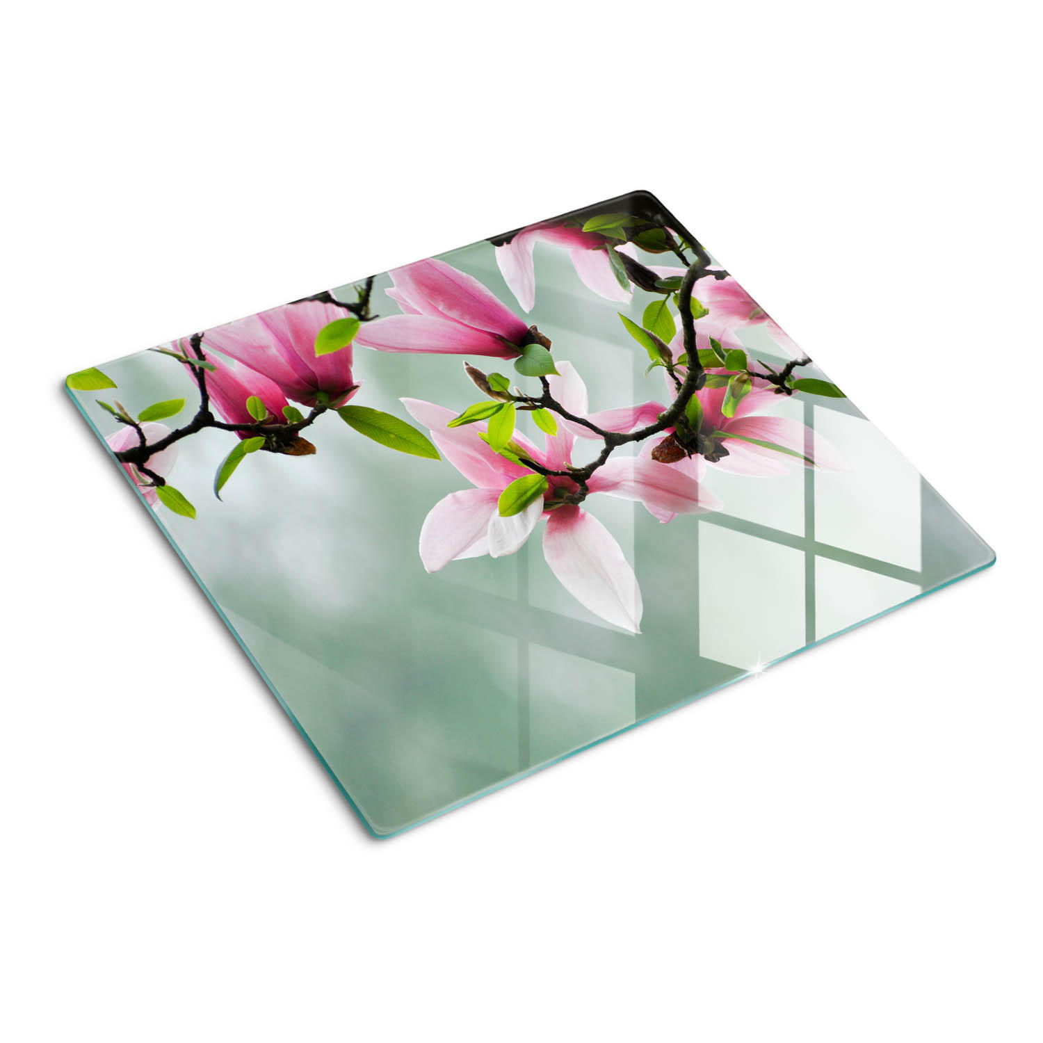 GLASPLATTE 60x52 cm Magnolie - Pink, Glas (60/0.4/52cm) - TULUP