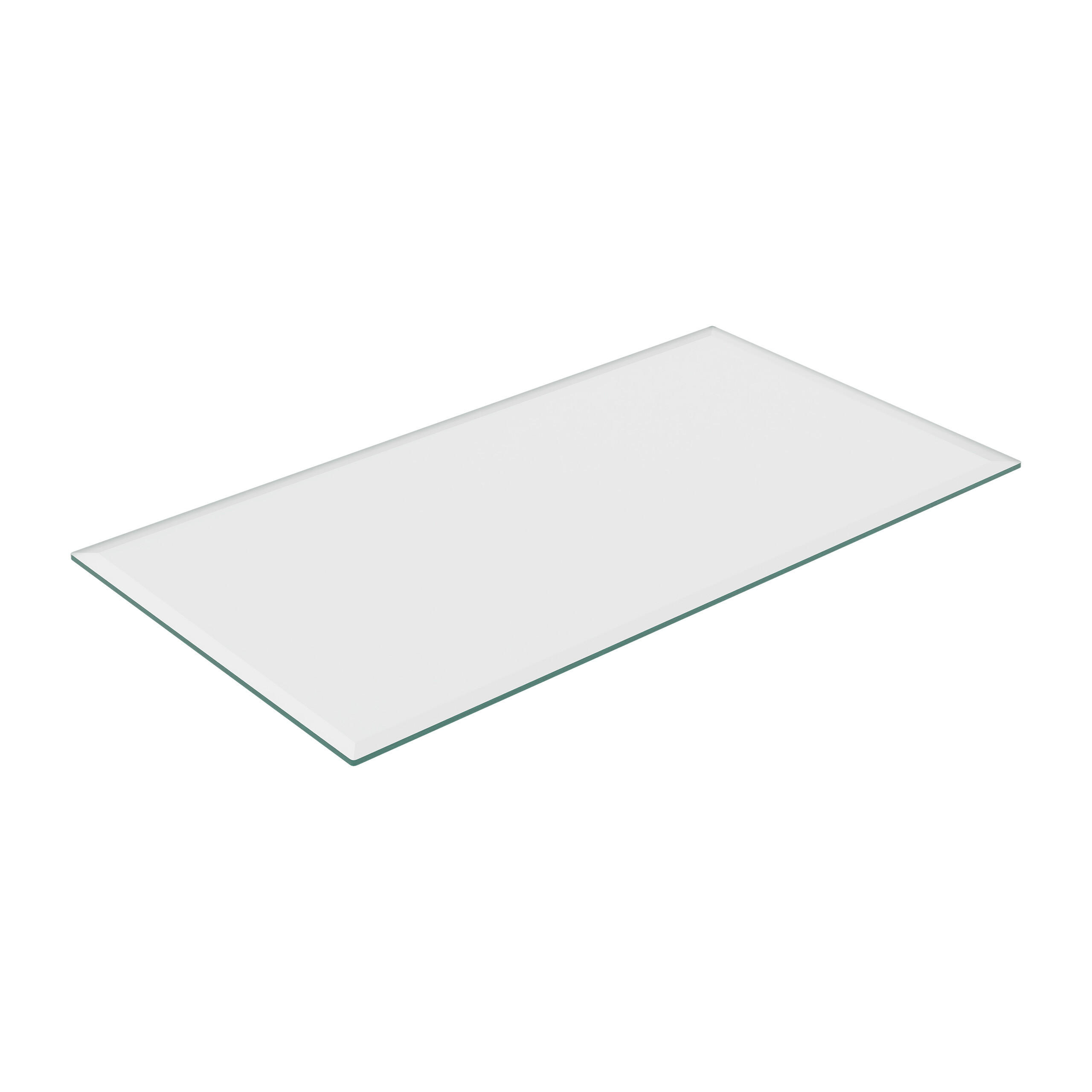 GLASPLATTE - Transparent, Glas (120/0.8/65cm) - Relaxdays