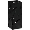 REGENSCHIRMSTÄNDER mit 4 Haken, Stahl 15,5 x 15,5 x 40 cm Schwarz - Schwarz, Metall (15.5/40/15.5cm) - HOMCOM