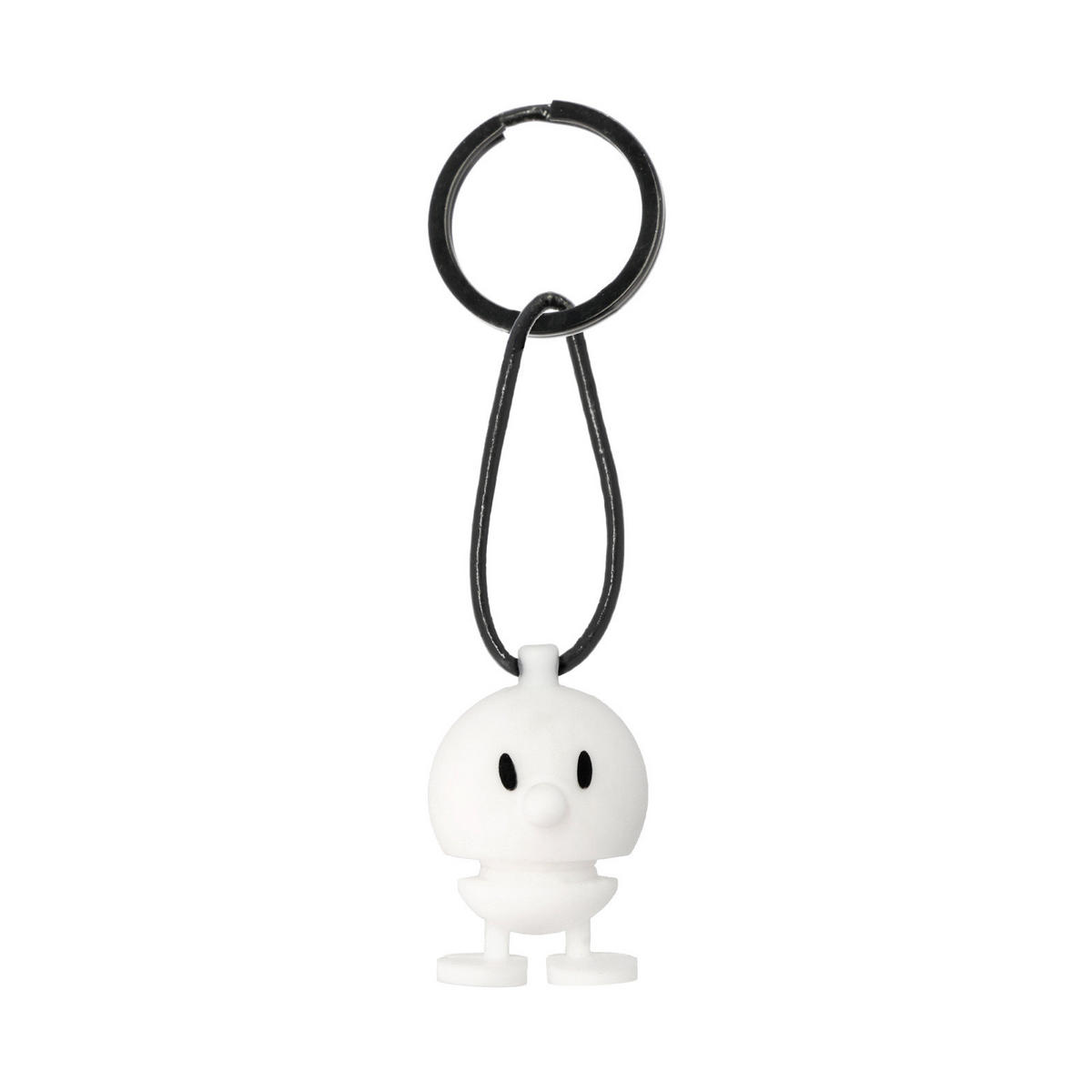 SCHLÜSSELANHÄNGER Bumble weiß 3 x 1,5 cm - Weiß, Kunststoff (1.5/3/1.5cm) - Hoptimist