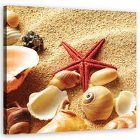 WANDBILD landschaften beige - Beige, Textil (50/50cm) - Feeby