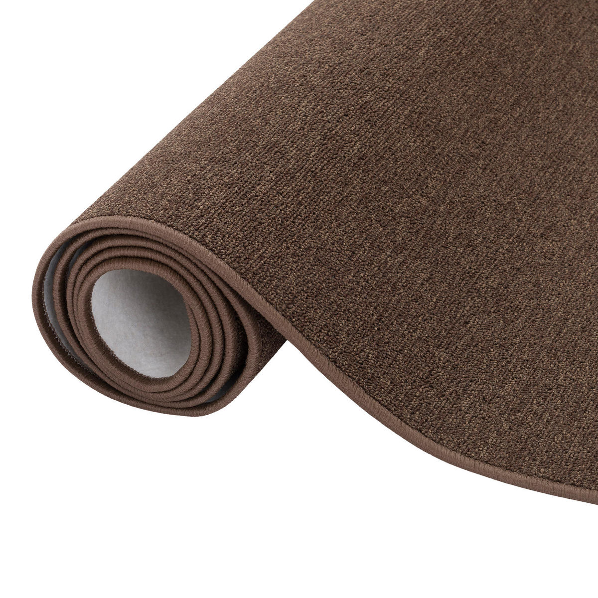 FEINSCHLINGEN VELOUR TEPPICH STRONG - Braun, Textil (133/133cm) - Snapstyle