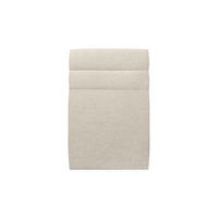KOPFTEIL Modell Linien – Hellbeiger Stoff 90 cm - Beige, Holz (90/120/10cm) - Sommeil de Plomb