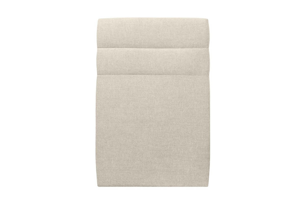 KOPFTEIL Modell Linien – Hellbeiger Stoff 90 cm - Beige, Holz (90/120/10cm) - Sommeil de Plomb