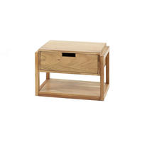 NACHTTISCH HOLYA Holz Akazie - Braun, Holz (39/27/25cm) - KAWOLA