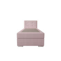 BOXBETT ZILANO 1 mit Matratze H3 und Topper 80x200 Cosmic 14 rechts - Pink, Holz/Textil (80/200cm) - Bedante