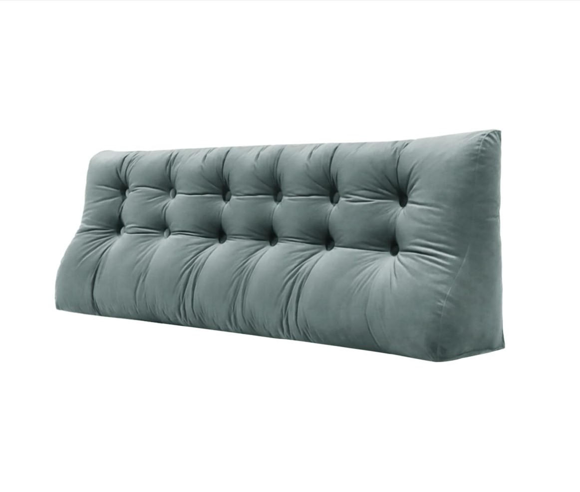 RÜCKENKISSEN Körperkontur Samtlook Grau 180 cm - Grau, Textil (55/180cm) - Vercart