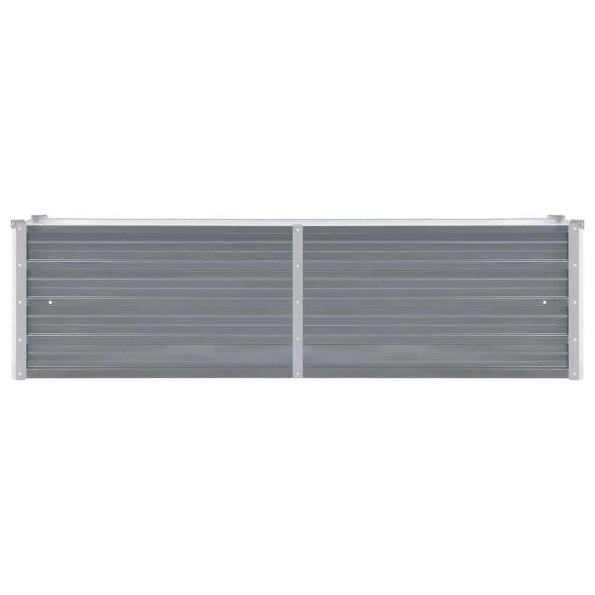 HOCHBEET 160/40/45 cm, aus Verzinkter Stahl, Grau - Grau, Metall (40/45/160cm) - vidaXL