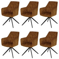 ESSZIMMERSTUHL Gelb 6er-Set - Gelb, Textil (56/86/60cm) - MCW