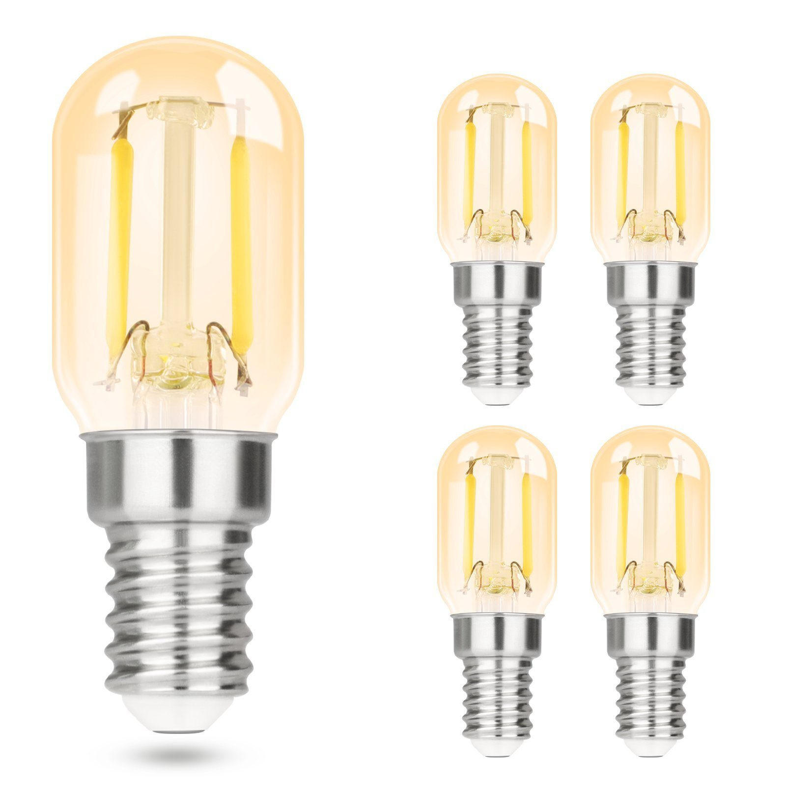 LED žárovky E14 2W (sada 4 ks) - průhledná, sklo (2.2/6.4cm) - Nettlife
