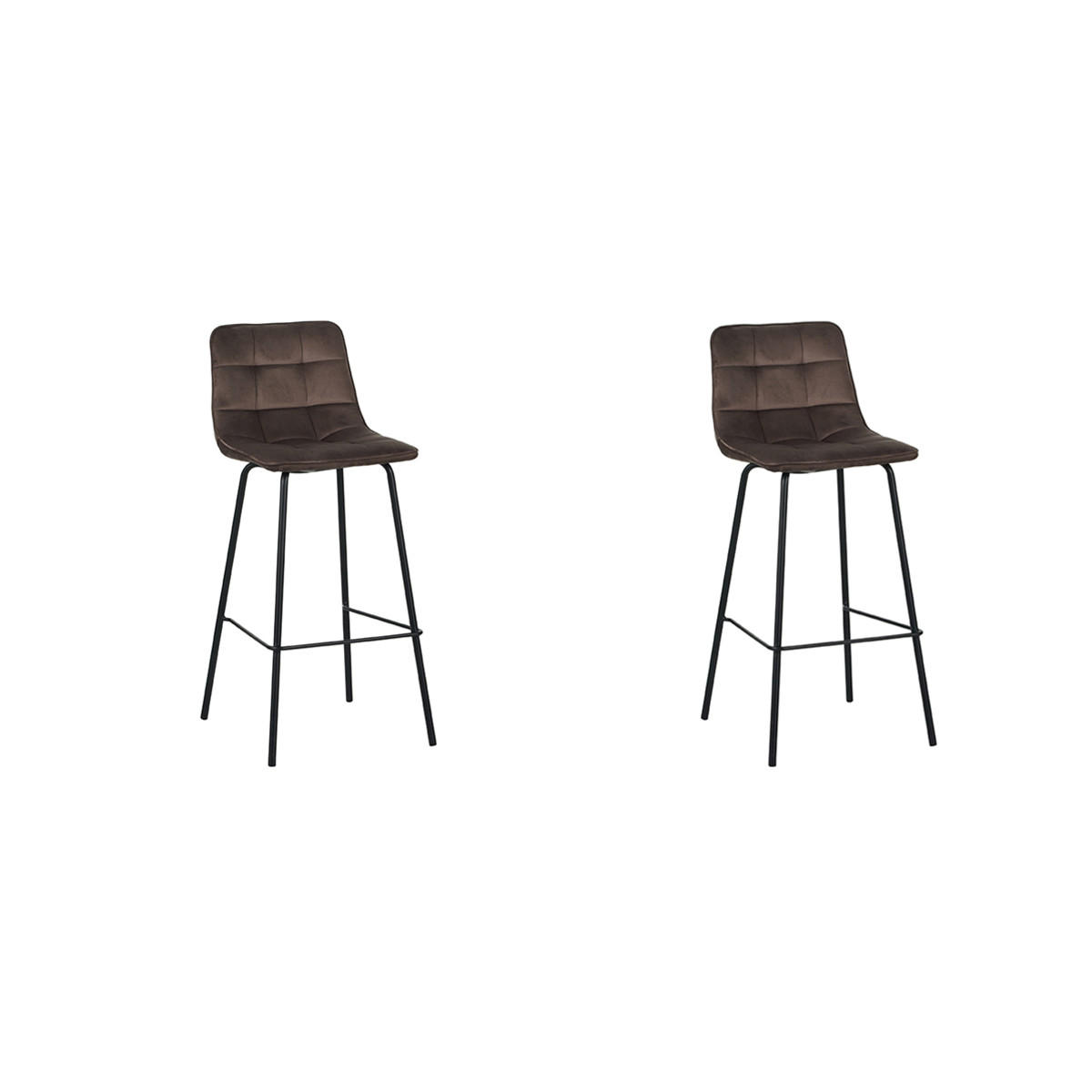 BARHOCKER Bistro Taupe 51/44/115 cm 2er-Set - Mokka, Textil (44/115/51cm) - LABEL51
