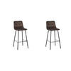 BARHOCKER Bistro Taupe 51/44/115 cm 2er-Set - Mokka, Textil (44/115/51cm) - LABEL51