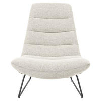 SESSEL Forgents Creme - Creme, Textil/Metall (82.5/97/93cm) - Selsey