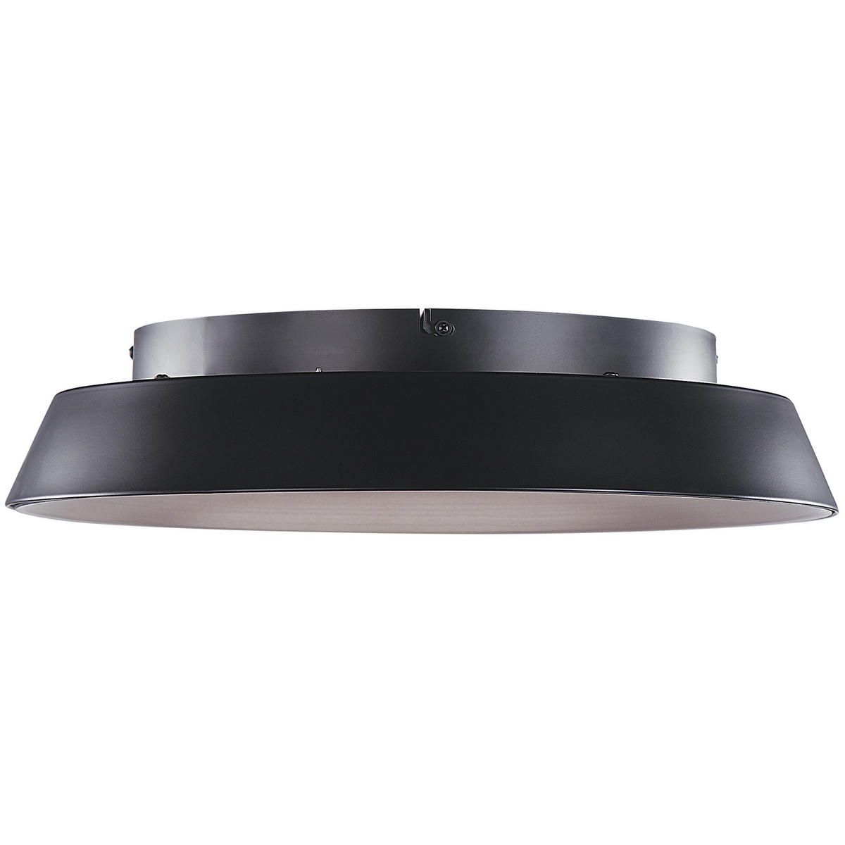 DECKENLEUCHTE Bilin 46/46/11 cm - Schwarz, Metall (46/46/11cm) - Beliani