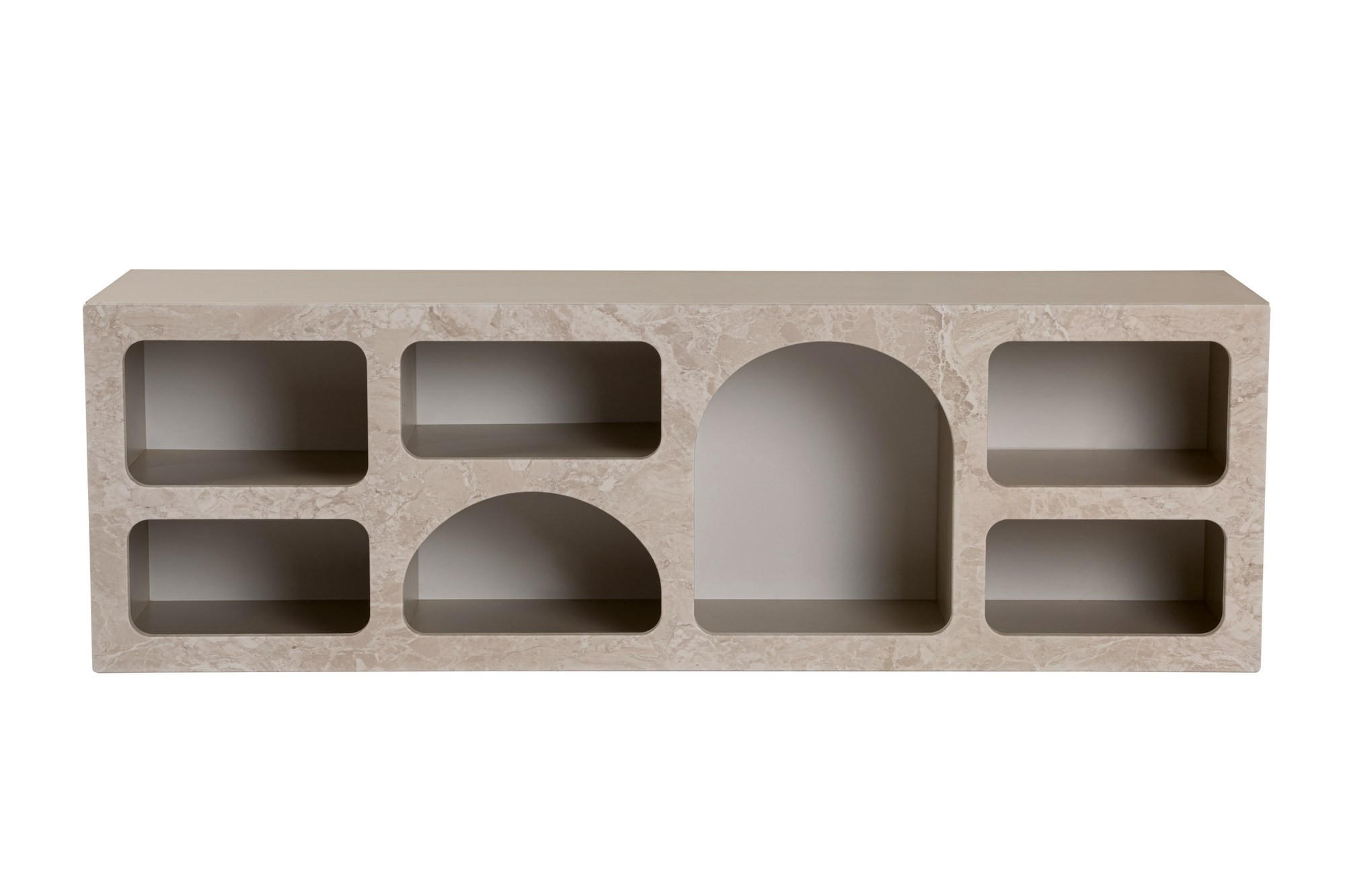 BUFFETSCHRANK ferlis beige - Beige, Holz (40/51/160cm) - Habitat Garten