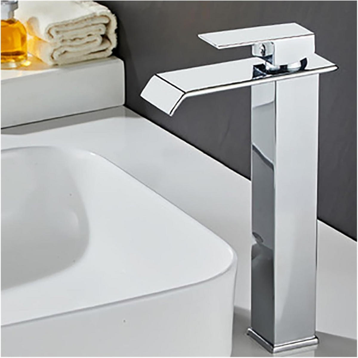 BADEZIMMERARMATUR, 30 x 15cm, silber - Silberfarben, Metall (11/31/5cm) - Vallsero