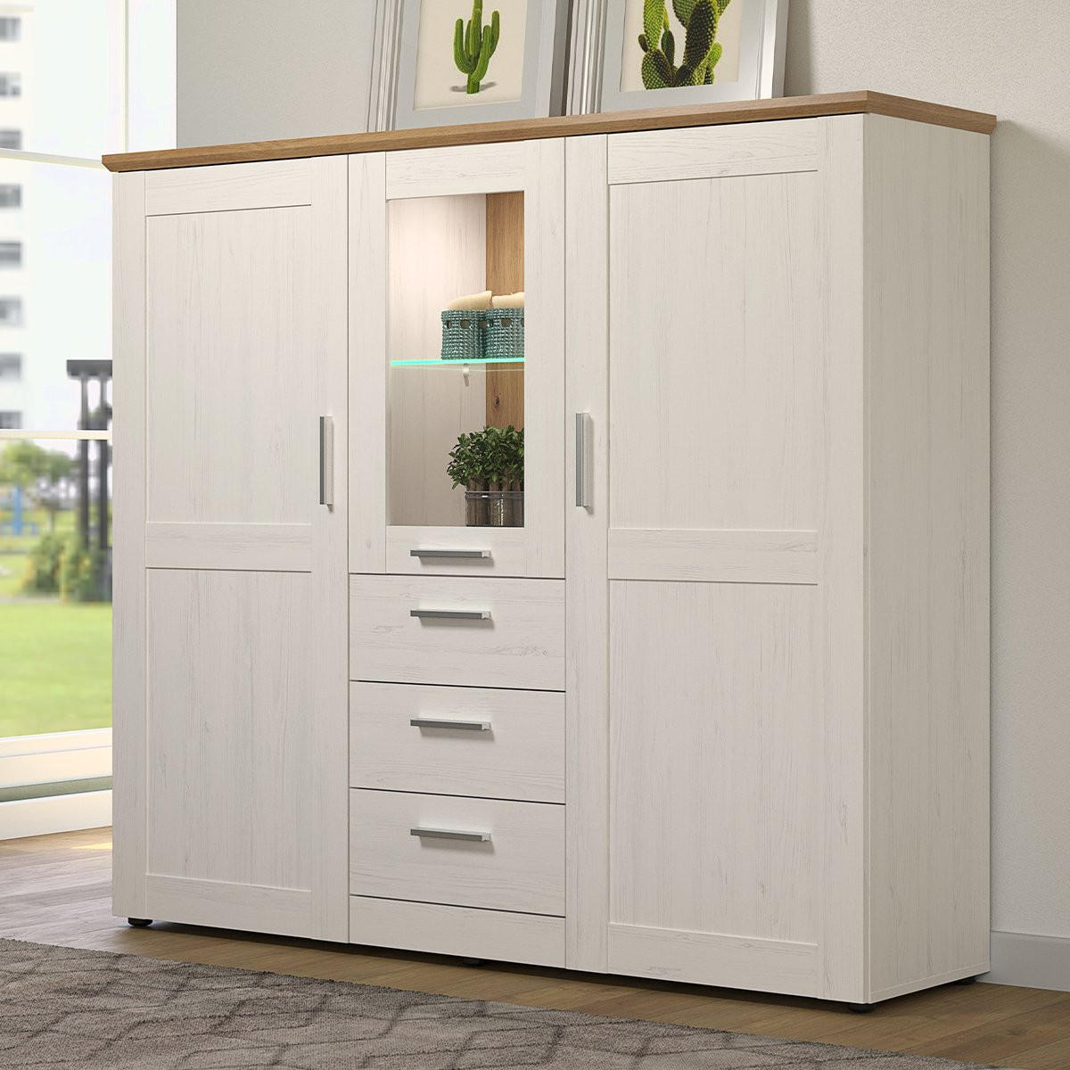 HIGHBOARD Shade Pinienfarben - Pinienfarben, Holzwerkstoff (159/140/41cm) - Trendteam
