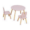KINDERSITZGRUPPE Rosa 60/60/44 cm - Pink, Holzwerkstoff (60/44/60cm) - Mobili Rebecca
