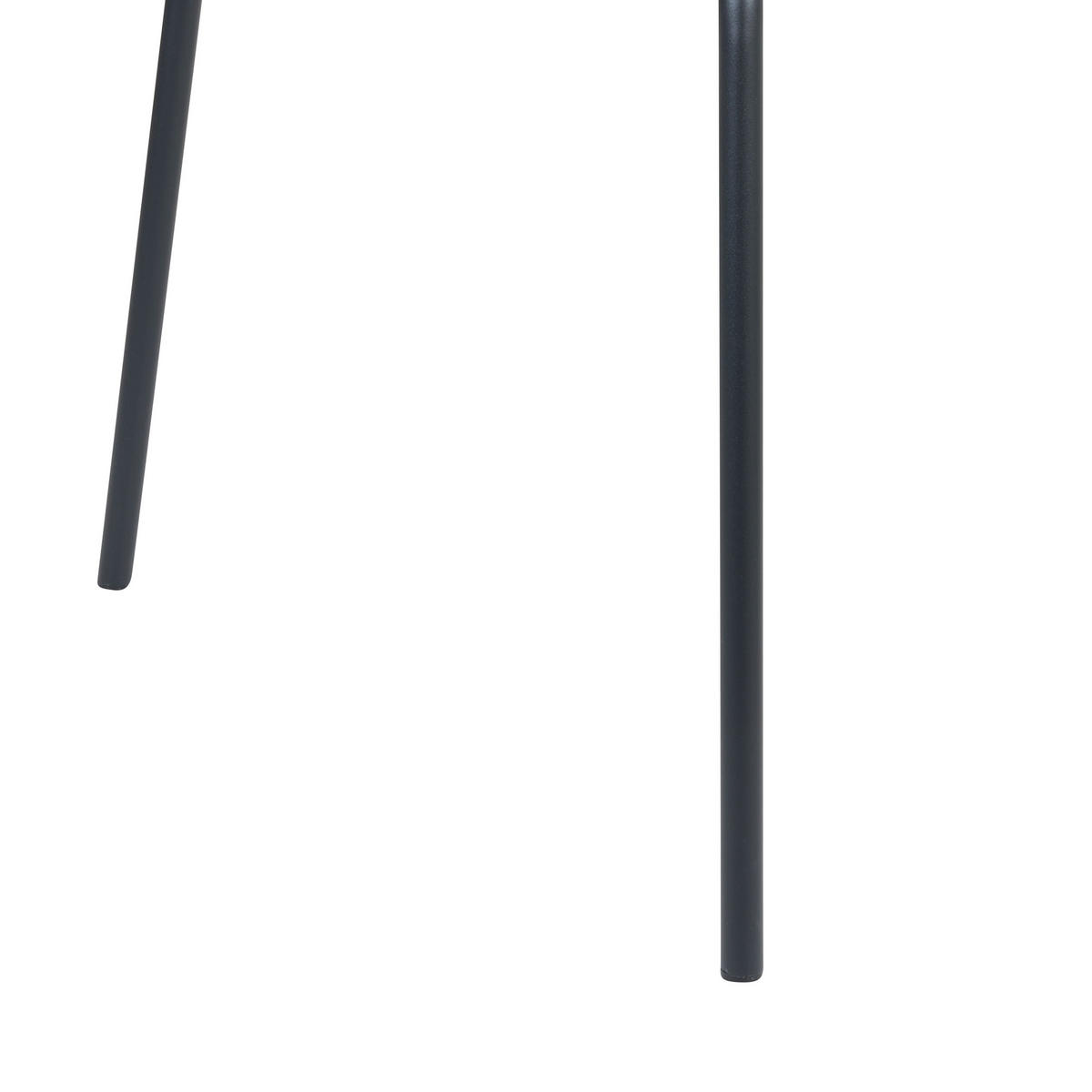 STUHL 2er-Set Samtstoff Hellgrau/Schwarz Boonville - Grau, Textil/Metall (50/82/50cm) - Beliani