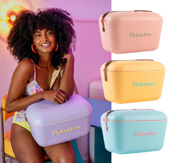 Gartenparty-Deko: Kühlbox im Retro-Look als Hingucker