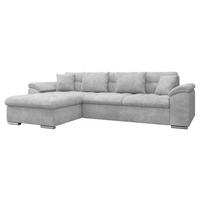 ECKSOFA Diana, Seite: Links - Hellgrau, Holz/Textil (280/160cm) - MIRJAN24