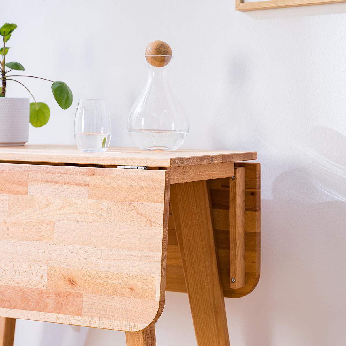 ESSTISCH - Buche massiv - Buchefarben, Holz (75/34/75cm) - home24