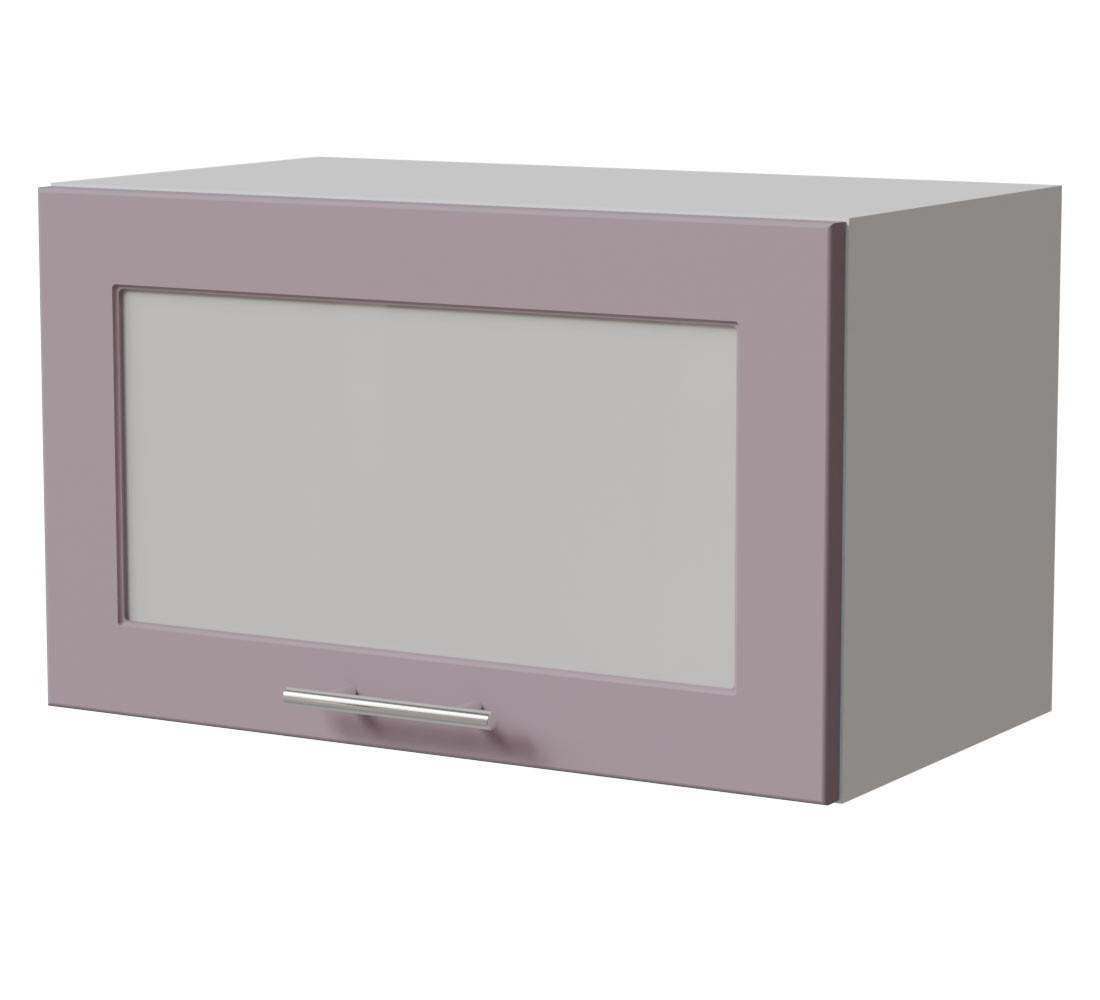 KLAPPHÄNGESCHRANK Bari W4BS/60 WKF Weiß / RAL 4009 pastellviolett 60 / 32,5 / 36cm Blum Aventos - Violett/Weiß, Holz/Holzwerkstoff (60/36/32.5cm) - Feldmann-Wohnen