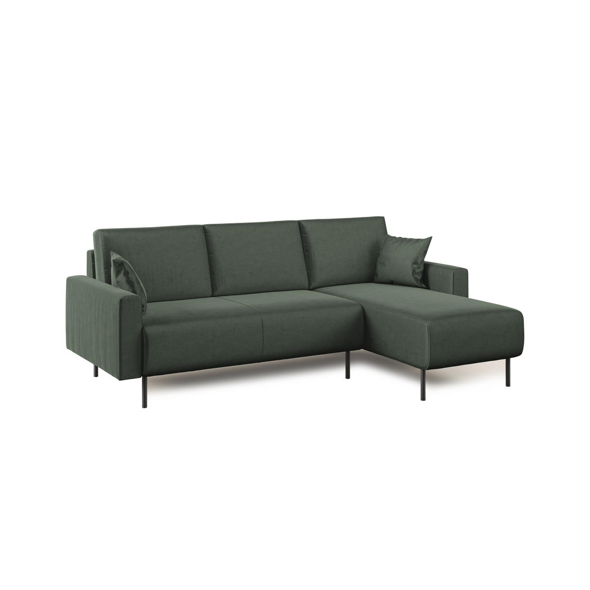 ECKSOFA Arthur - Grün, Textil (224/91cm) - Divani.store