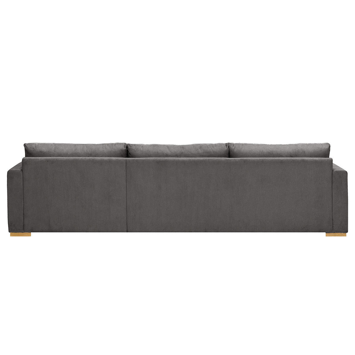 ECKSOFA mit Longchair - Grau, Textil (299/164cm) - home24