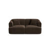 MODULARES-SOFA Campi aus Samt Schokolade 2 Sitzplätze - Dunkelbraun, Textil (90/70/180cm) - Cosmopolitan Design