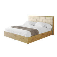 POLSTERBETT mit Bettkasten und Lattenrost, Boxbett ohne Matratze - ENZO8 160x200 Beige - Ecru, Holzwerkstoff/Textil (160/200cm) - ALTDECOR