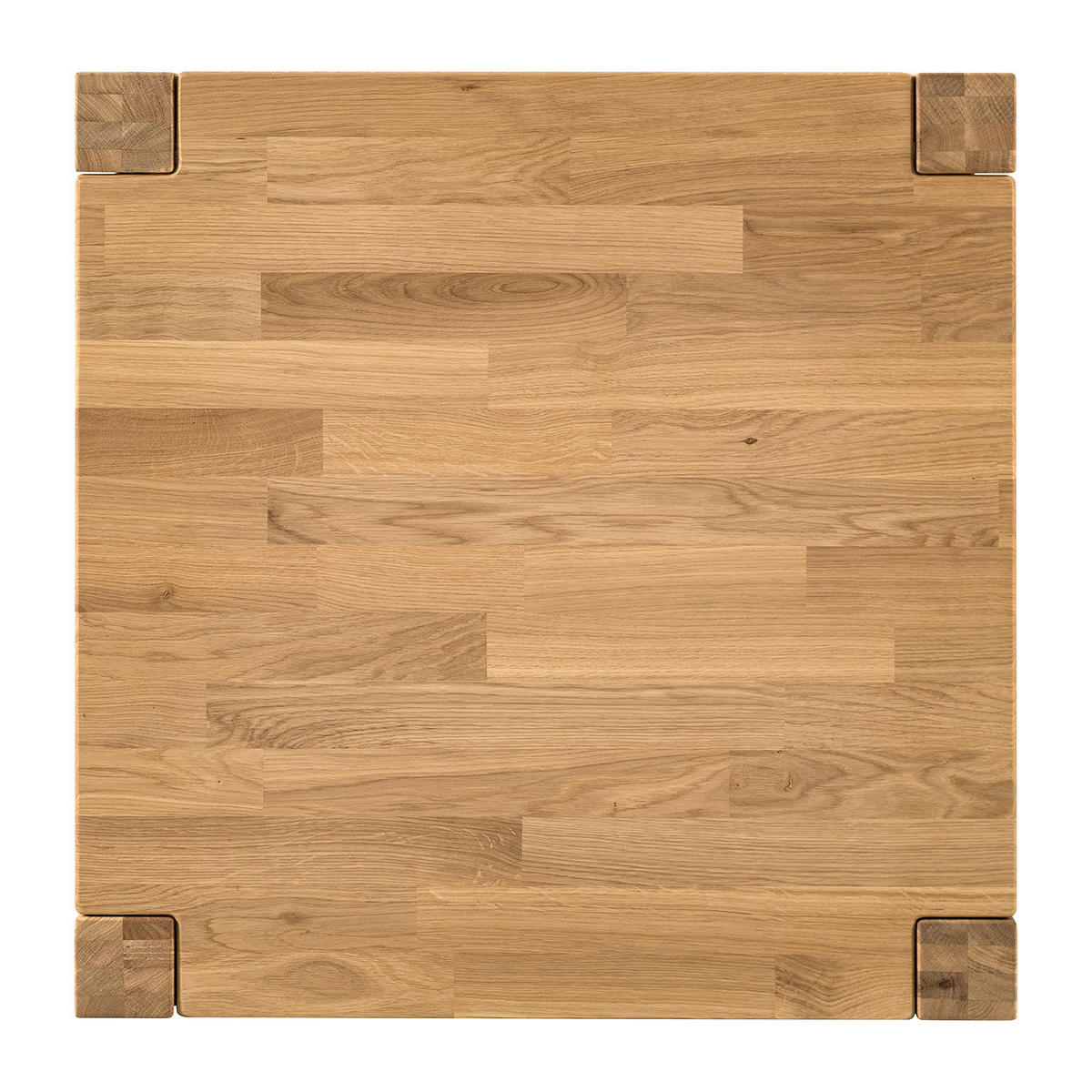 COUCHTISCH - Massivholz - Eichefarben/Braun, Holz (70/70/38cm) - home24