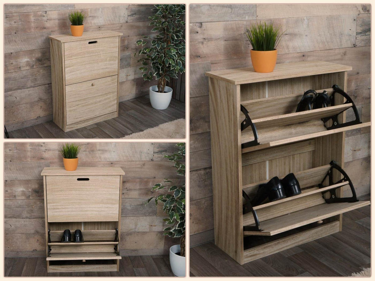 SCHUHKIPPER Braun - Braun, Holzwerkstoff (60/81/25cm) - MCW