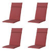 GARTENSTUHLKISSEN Manchester 120/50 cm 4er-Set - Rot, Textil (50/8/120cm) - Madison