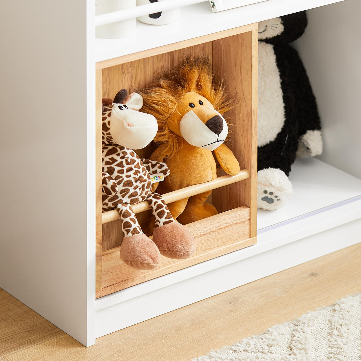 KINDERREGAL Weiß - Weiß, Holzwerkstoff (63/80/35cm) - SoBuy
