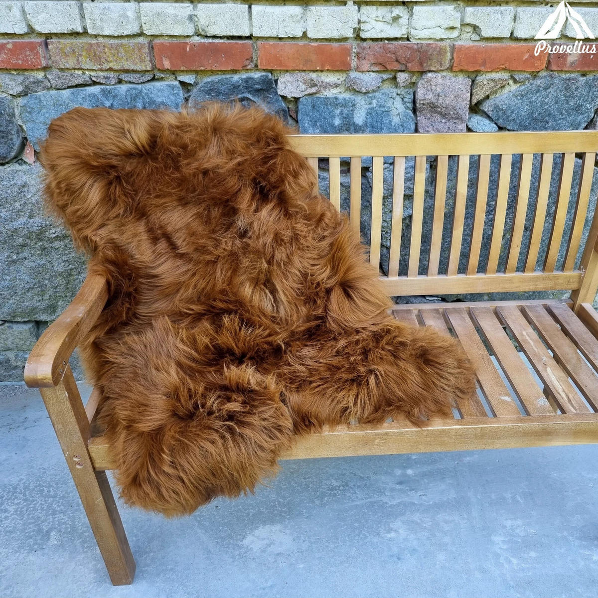 SCHAFFELL Langhaar skandinavisch weich chromfrei Ginger ca. 125 cm - Rotbraun, Fell (70/125cm) - Provellus