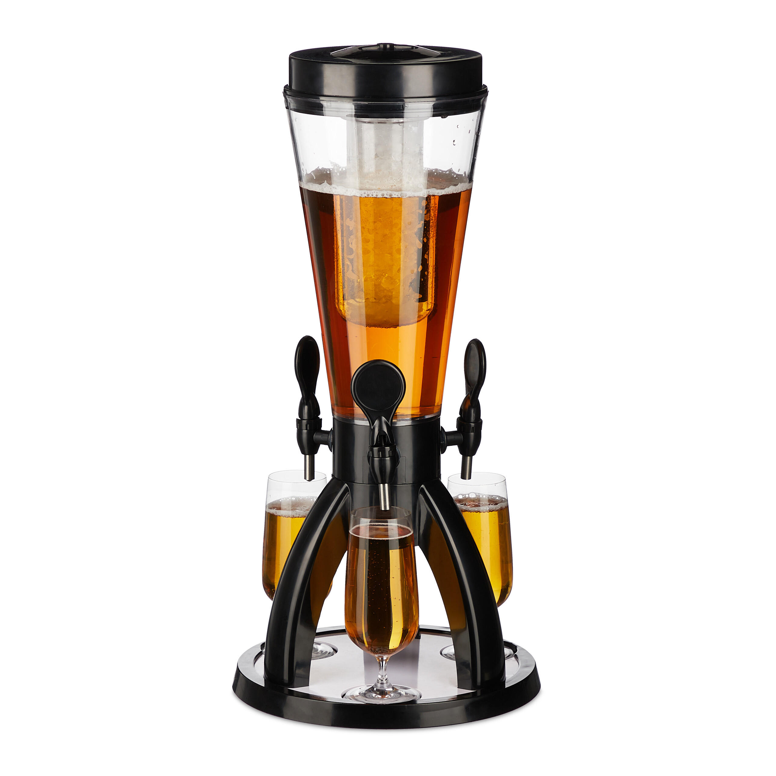 BIERSÄULE - Multicolor, Kunststoff (4L) - Relaxdays