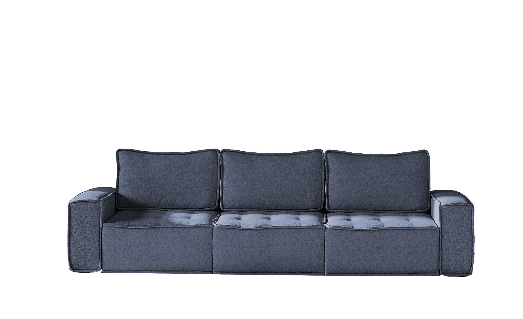 SOFA Sande In Raven - Blau, Holzwerkstoff/Textil (292/85/90cm) - Fun Möbel