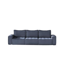 SOFA Sande In Raven - Blau, Holzwerkstoff/Textil (292/85/90cm) - Fun Möbel