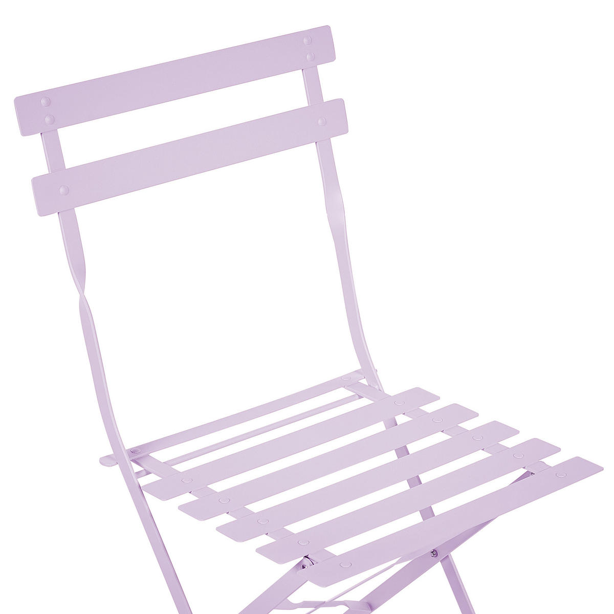BALKONSET 2-Sitzer violett zusammenklappbar Fiori - Violett, Metall - Beliani