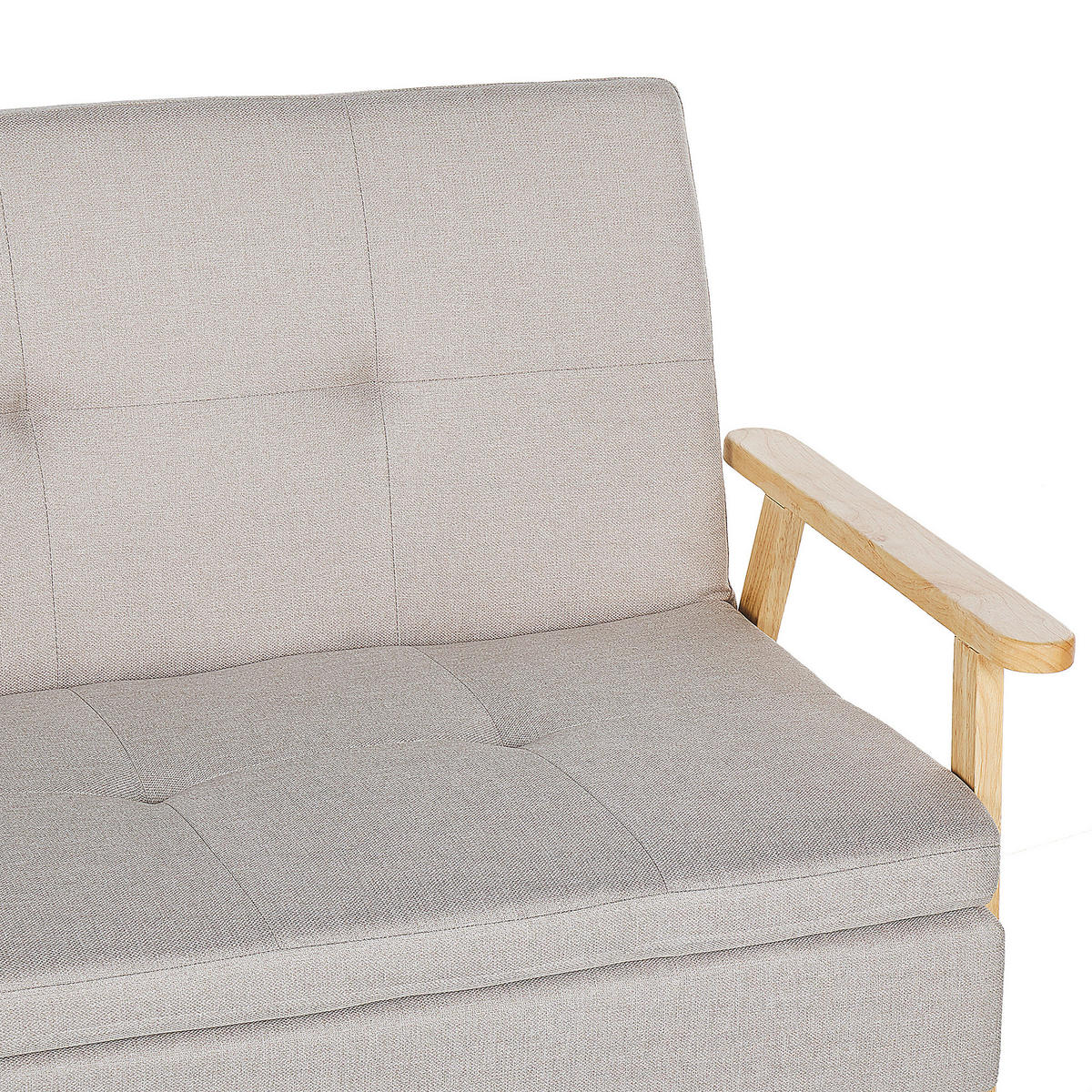 SCHLAFSOFA Polsterbezug Beige Tjorn - Beige, Textil (204/84/67cm) - Beliani