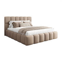 POLSTERBETT VENEZIA mit Bettkasten 160x200, Castel 15 - Cappuccino, Textil (160/200cm) - Lookway