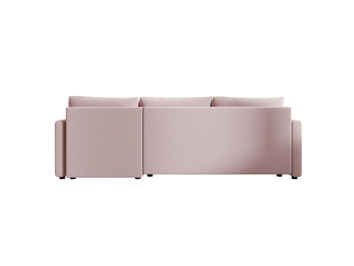 ECKSOFA MOS L BIS Cosmic 14 Rechts mit Schlaffunktion - Rosa, Textil (220/143cm) - Bedante
