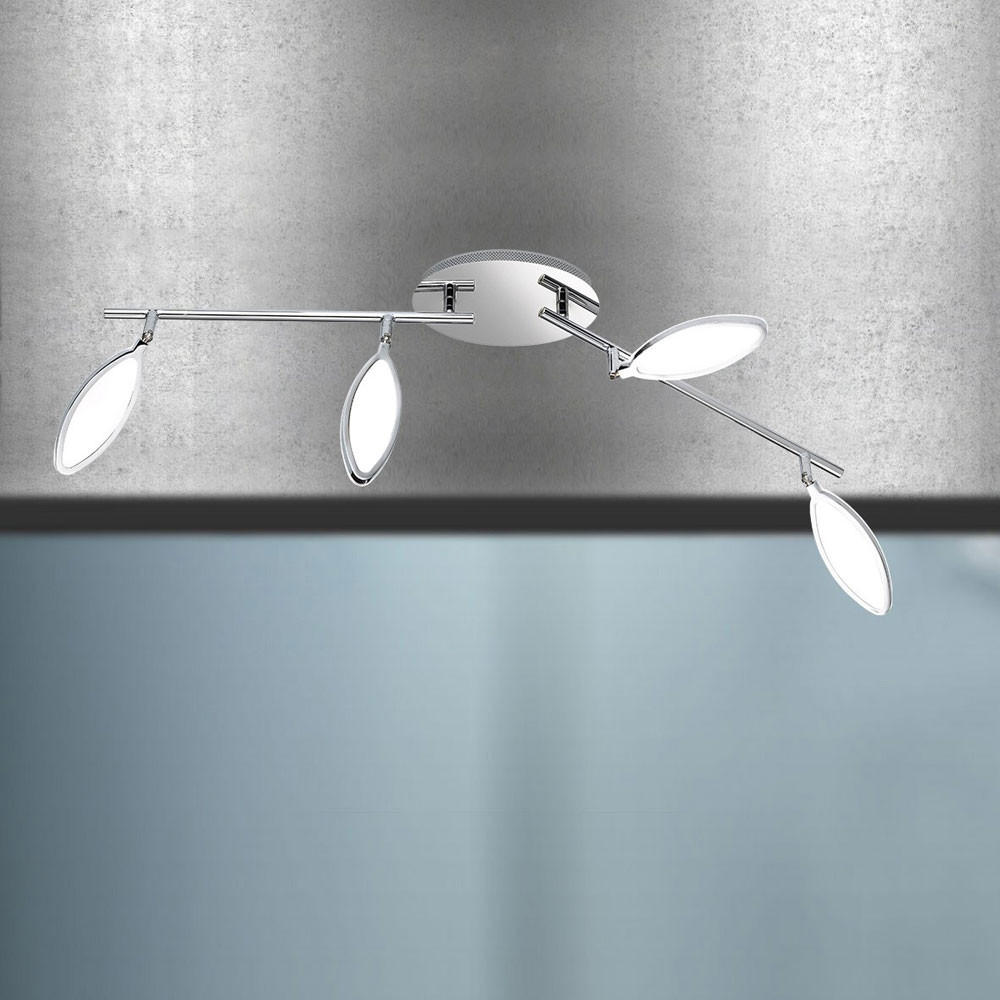 LED DECKENLEUCHTE Charlize Chrom Silber - Silberfarben, Metall (87/20/29cm) - Wofi