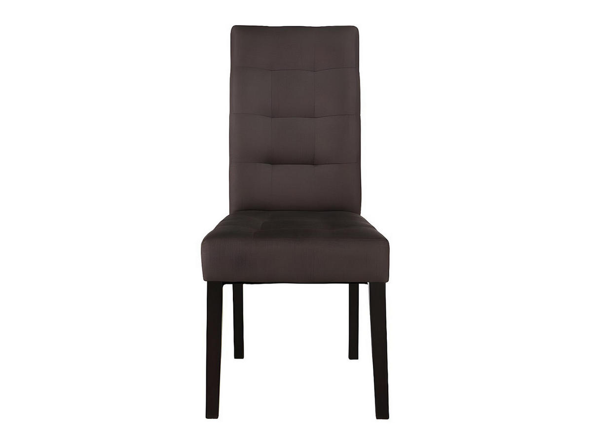 STUHL - 48cm x 61cm - Polyester - schokoladenbraun - VILLOSA - Braun, Textil (48/100/61cm) - Vente-Unique