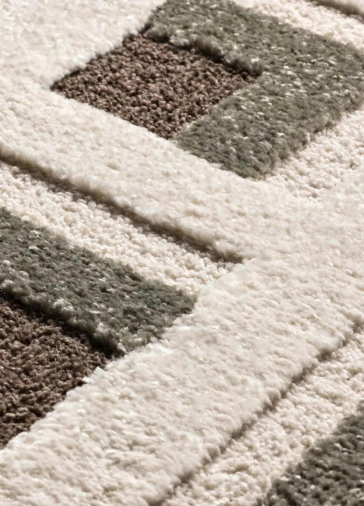 KURZFLORTEPPICH Braun / Weiß Candela 80/150 cm - Braun/Weiß, Naturmaterialien/Textil (80/150cm) - Atticgo